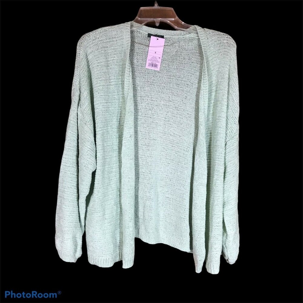 Wild Fable Womens Size Small Sweater Cardigan Knit Open Front Light Green New